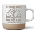 Anker Tasse Meer im Kope Moin Herzen - Geschenk für Norddeutsche - Mar – Bild 1