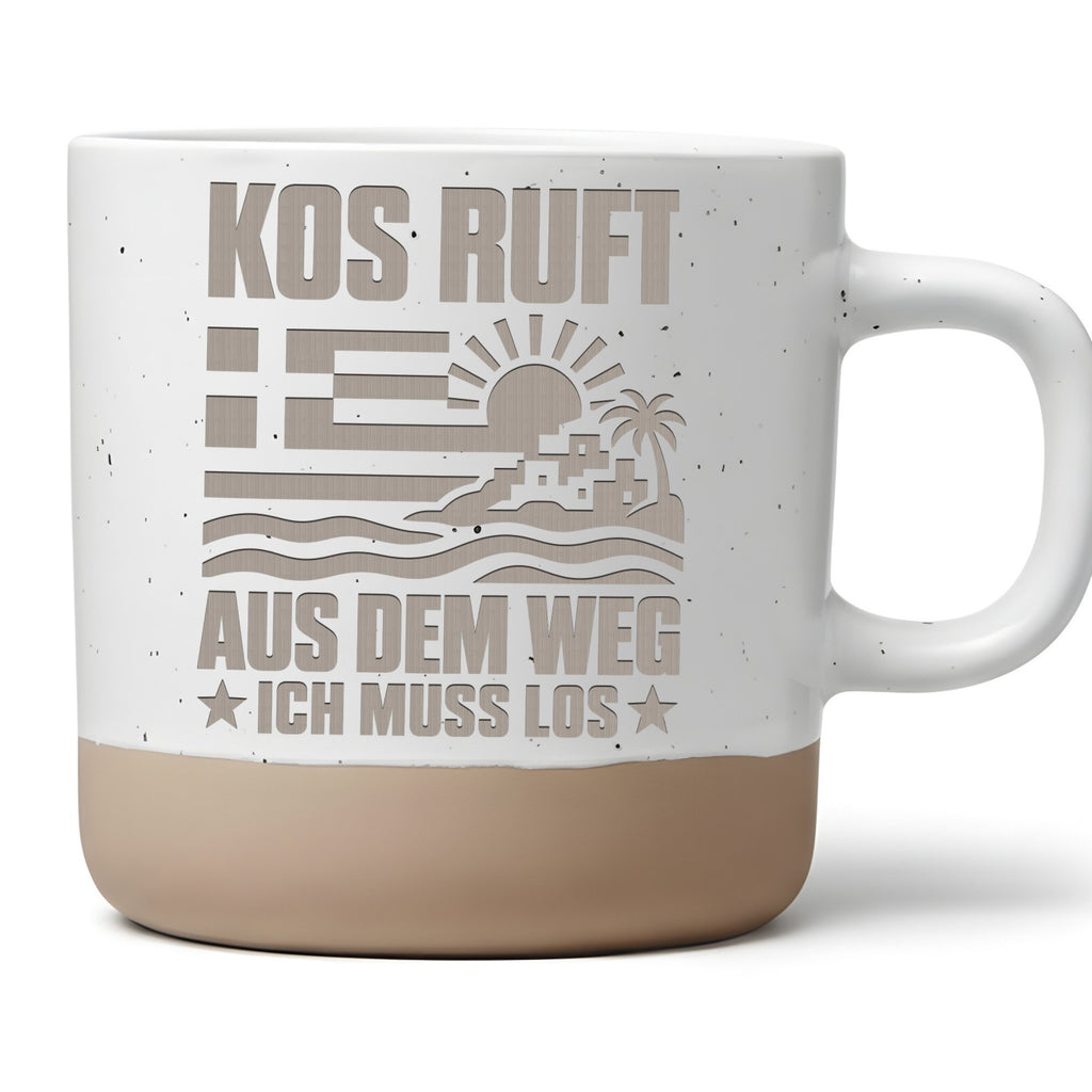 Kos Tasse Ruft Aus Dem Weg Ich Muss Los - Lustiges Geschenk für Griech – Bild 1