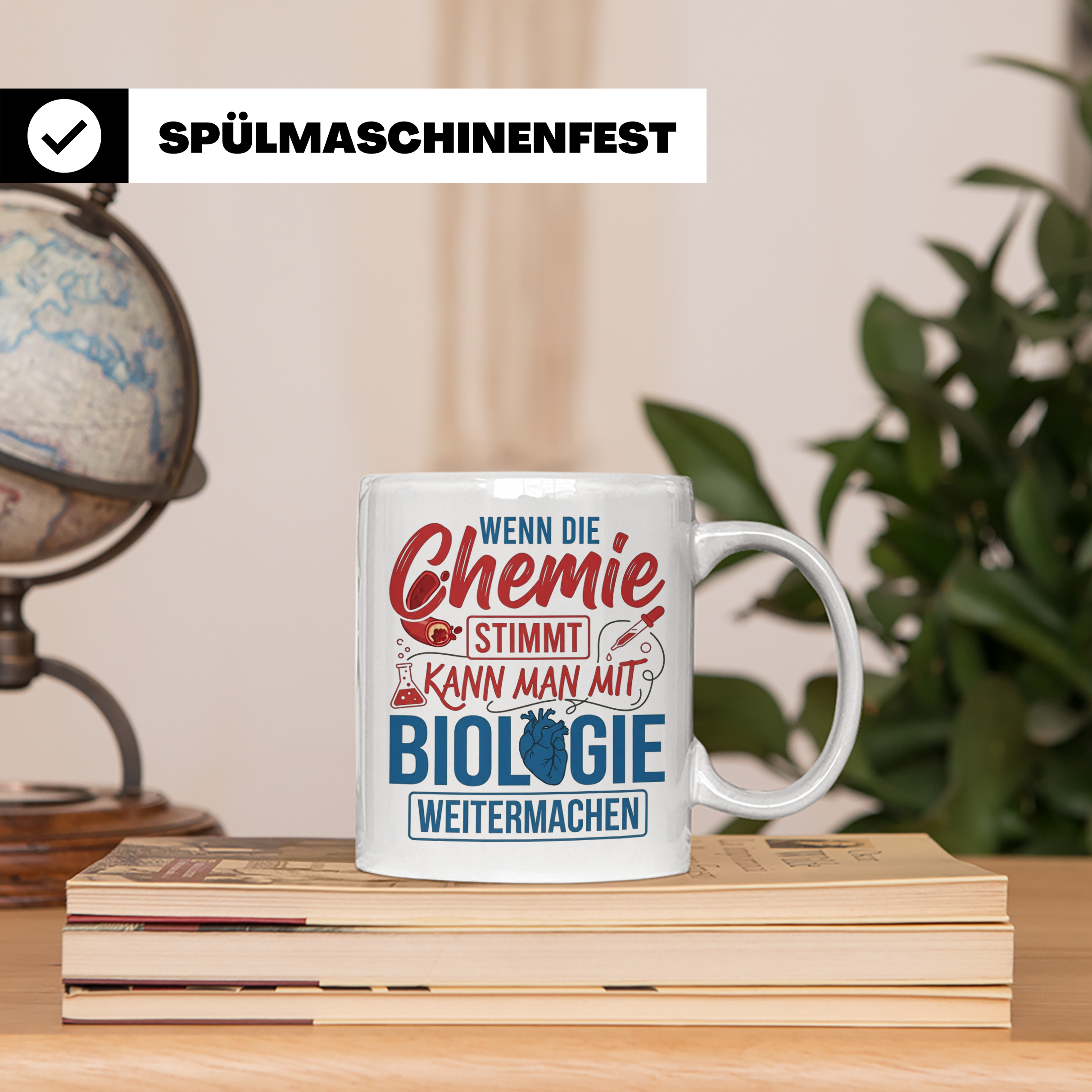 Chemie Biologie Tasse mit Spruch für Wissenschaftler, Chemik – Weiß [farbe:weiß]