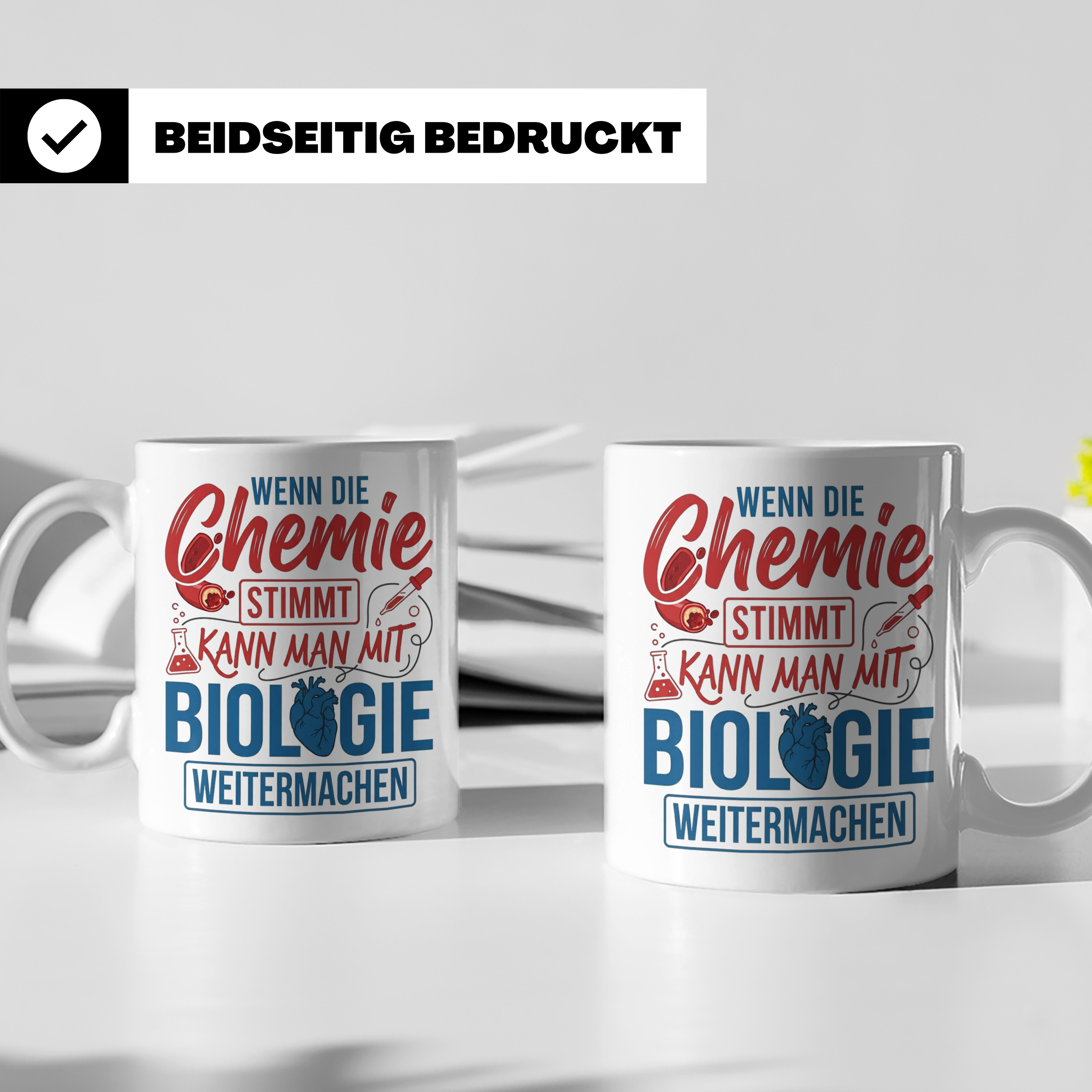 Chemie Biologie Tasse mit Spruch für Wissenschaftler, Chemik – Weiß [farbe:weiß]