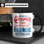 Chemie Biologie Tasse mit Spruch für Wissenschaftler, Chemik – Schwarz [farbe:schwarz]