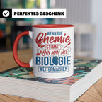Chemie Biologie Tasse mit Spruch für Wissenschaftler, Chemik – Rot [farbe:rot]