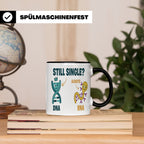 Biologie Witz Tasse DNA RNA Still Single Spruch lustiges Gen – Schwarz [farbe:schwarz]