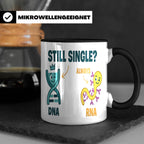 Biologie Witz Tasse DNA RNA Still Single Spruch lustiges Gen – Schwarz [farbe:schwarz]