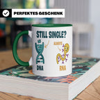 Biologie Witz Tasse DNA RNA Still Single Spruch lustiges Gen – Grün [farbe:grün]
