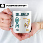 Biologie Witz Tasse DNA RNA Still Single Spruch lustiges Gen – Weiß [farbe:weiß]