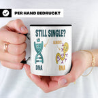 Biologie Witz Tasse DNA RNA Still Single Spruch lustiges Gen – Schwarz [farbe:schwarz]