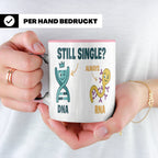 Biologie Witz Tasse DNA RNA Still Single Spruch lustiges Gen – Rosa [farbe:rosa]