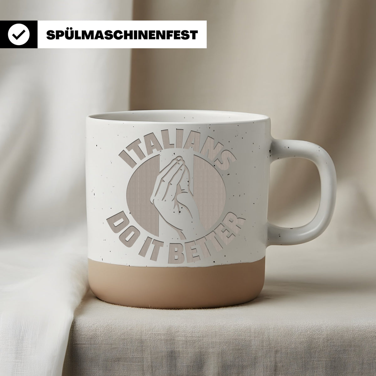 Italians Do It Better Tasse Italienische Hand Geste - Lustiges Geschen – Bild 3