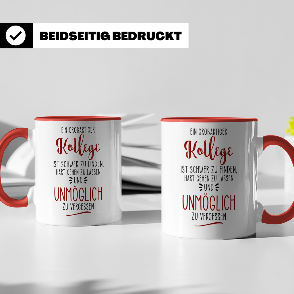 Kollege Unmöglich Tasse - Geschenkidee Büro, Job Kollegen, Sarkasmus Spruch, Wichteln, Abschiedsgeschenk Kollegin - Bürotasse lustig