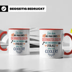 Frau eines Dermatologen Tasse mit Spruch | Geschenk für Haut – Rot [farbe:rot]