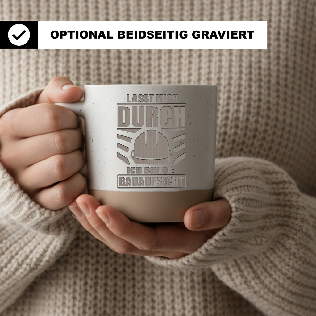 Bauaufsicht Tasse Lasst Mich Durch - Lustiges Geschenk für Bauleiter - – Bild 2