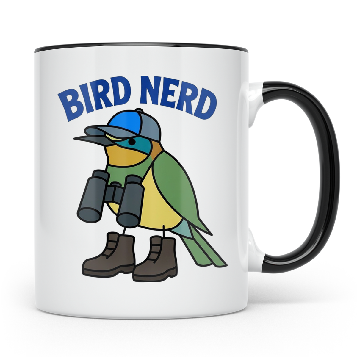 Bird Nerd Tasse für Vogelbeobachter, lustiges Birder Geschen – Schwarz [farbe:schwarz]