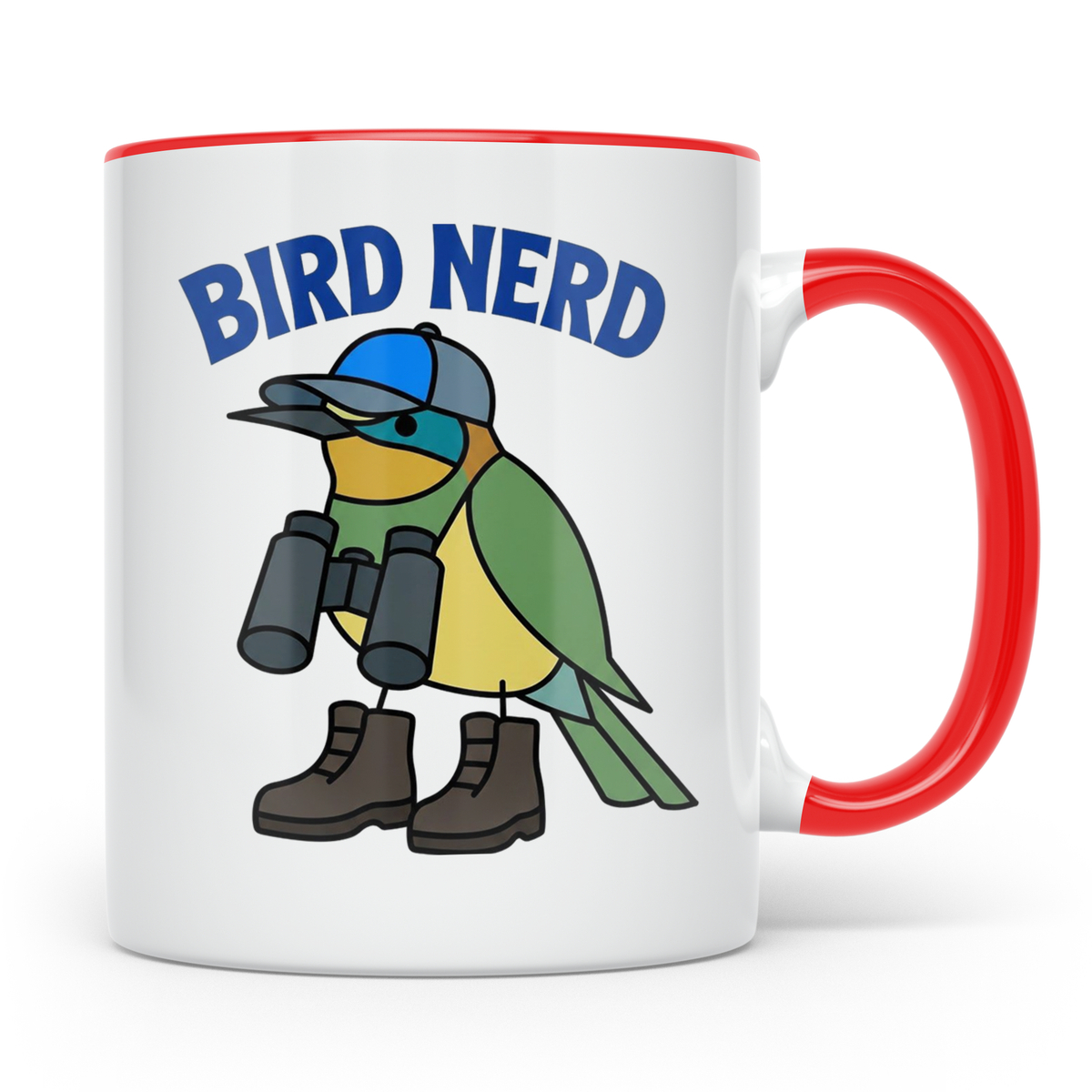 Bird Nerd Tasse für Vogelbeobachter, lustiges Birder Geschen – Rot [farbe:rot]