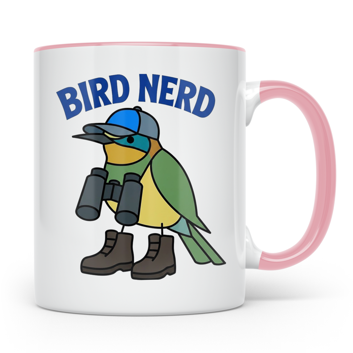 Bird Nerd Tasse für Vogelbeobachter, lustiges Birder Geschen – Rosa [farbe:rosa]