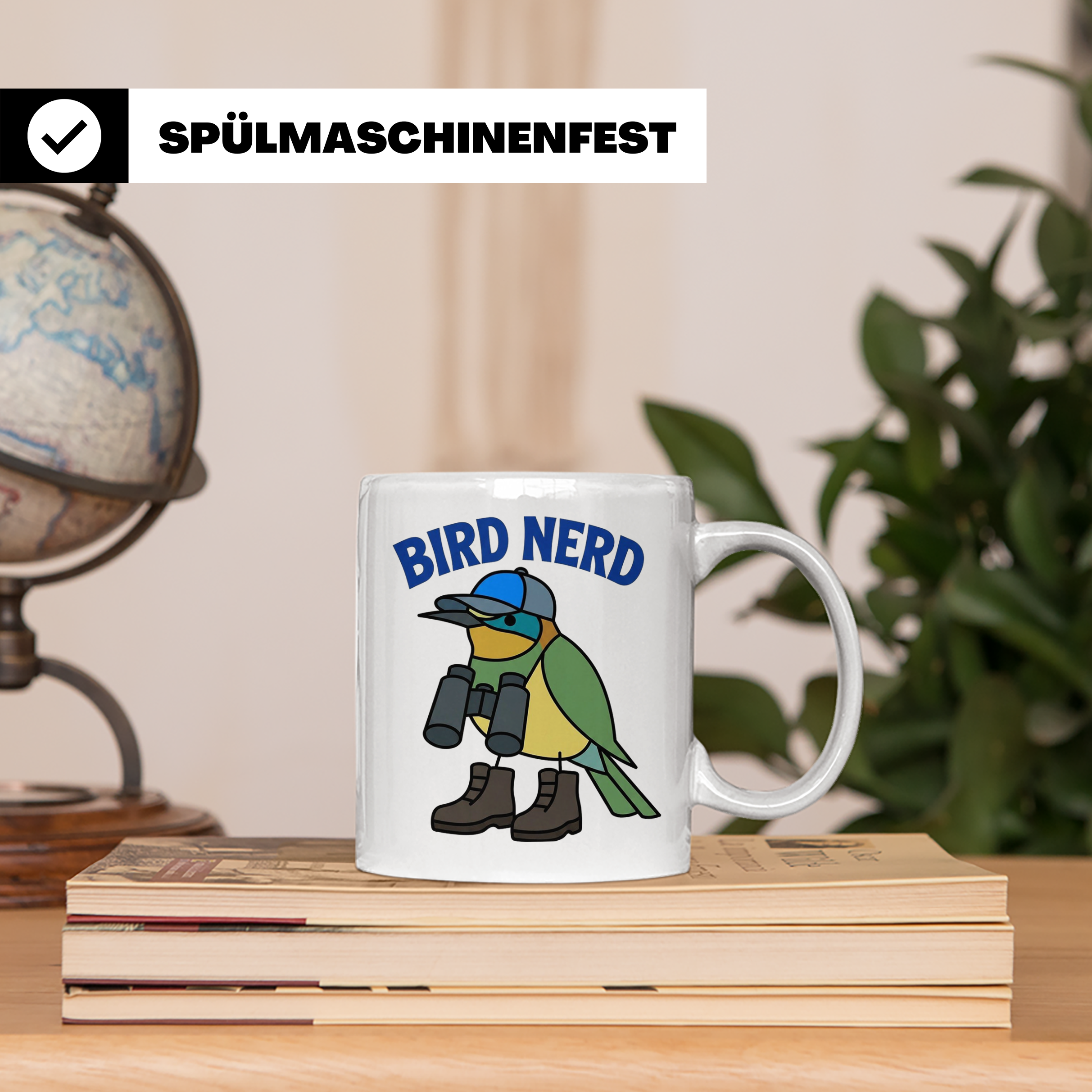 Bird Nerd Tasse für Vogelbeobachter, lustiges Birder Geschen – Weiß [farbe:weiß]