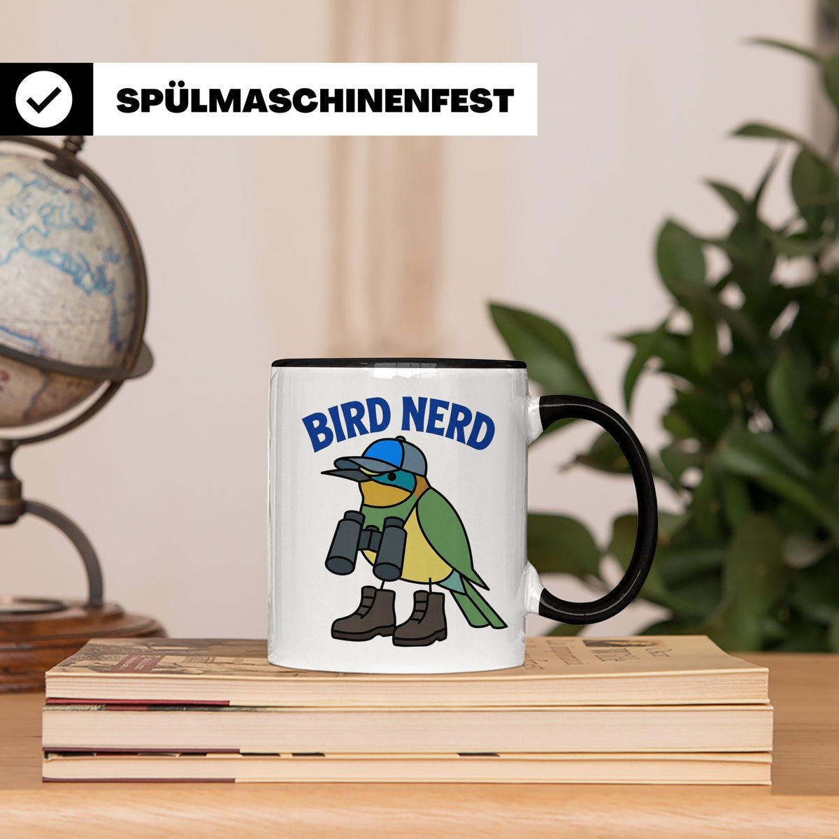 Bird Nerd Tasse für Vogelbeobachter, lustiges Birder Geschen – Schwarz [farbe:schwarz]