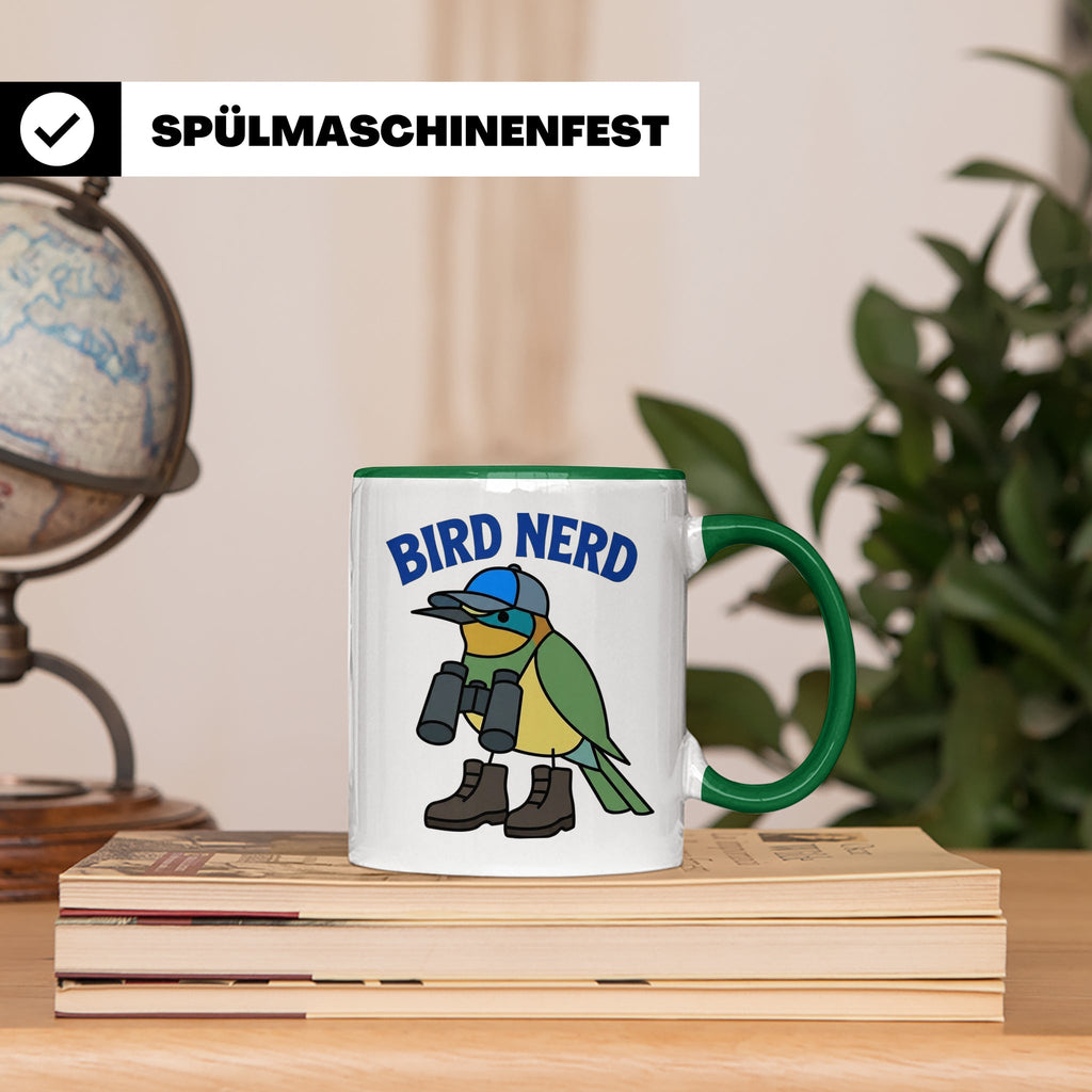 Bird Nerd Tasse für Vogelbeobachter, lustiges Birder Geschen – Grün [farbe:grün]