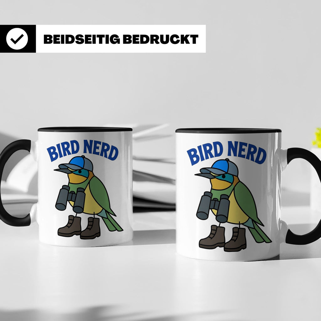 Bird Nerd Tasse für Vogelbeobachter, lustiges Birder Geschen – Schwarz [farbe:schwarz]
