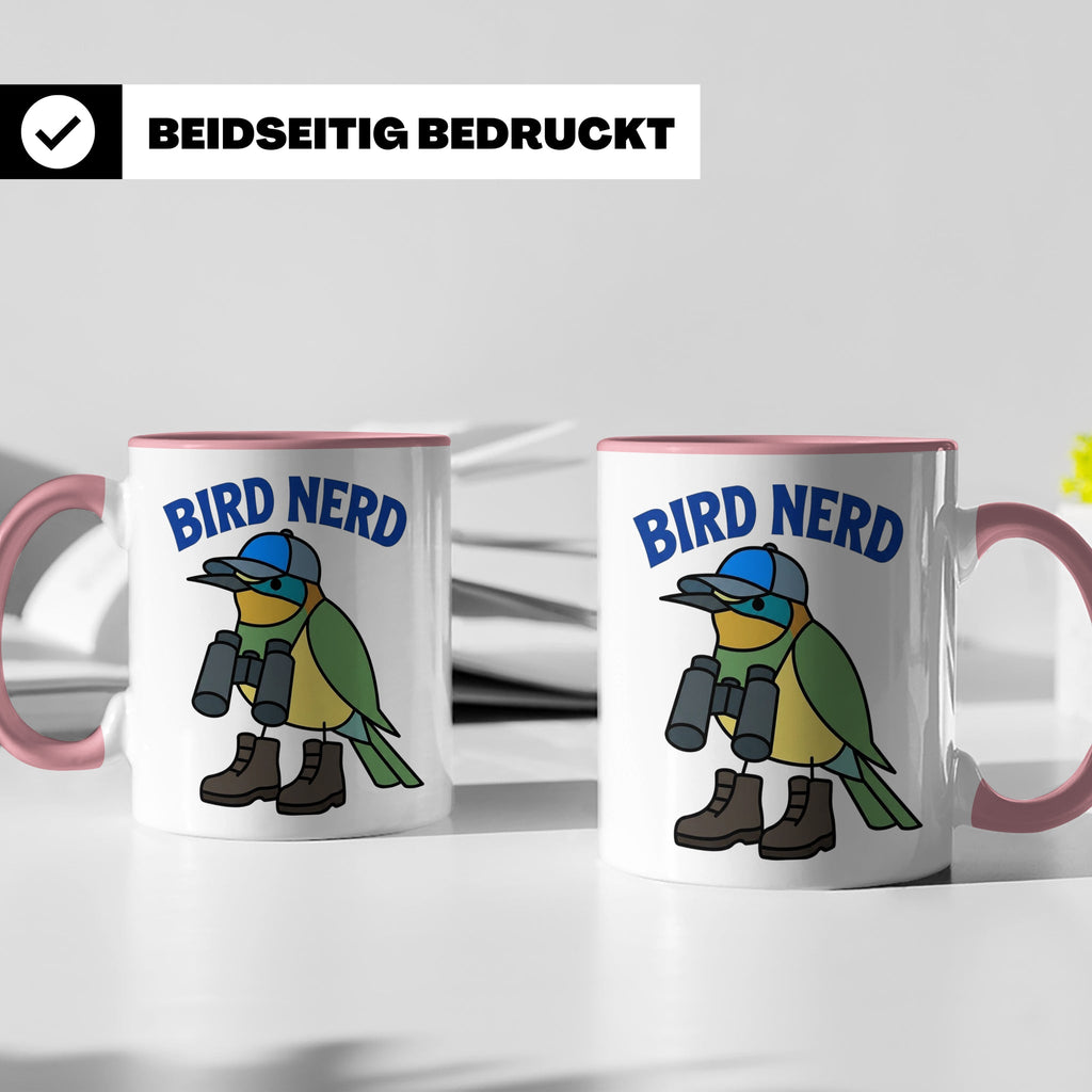 Bird Nerd Tasse für Vogelbeobachter, lustiges Birder Geschen – Rosa [farbe:rosa]