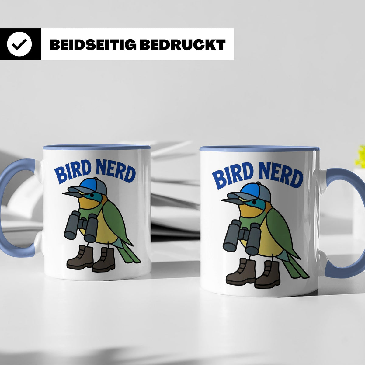 Bird Nerd Tasse für Vogelbeobachter, lustiges Birder Geschen – Blau [farbe:blau]