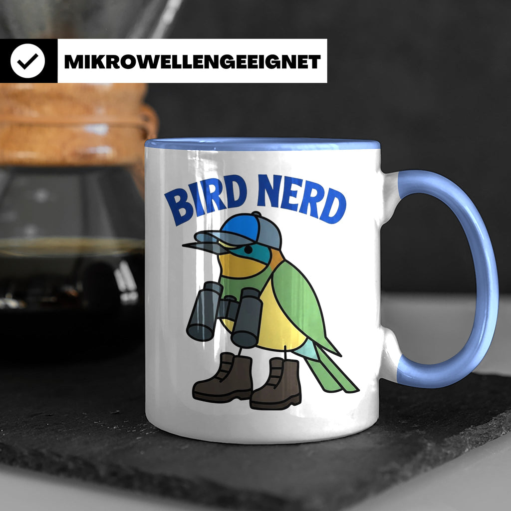 Bird Nerd Tasse für Vogelbeobachter, lustiges Birder Geschen – Blau [farbe:blau]