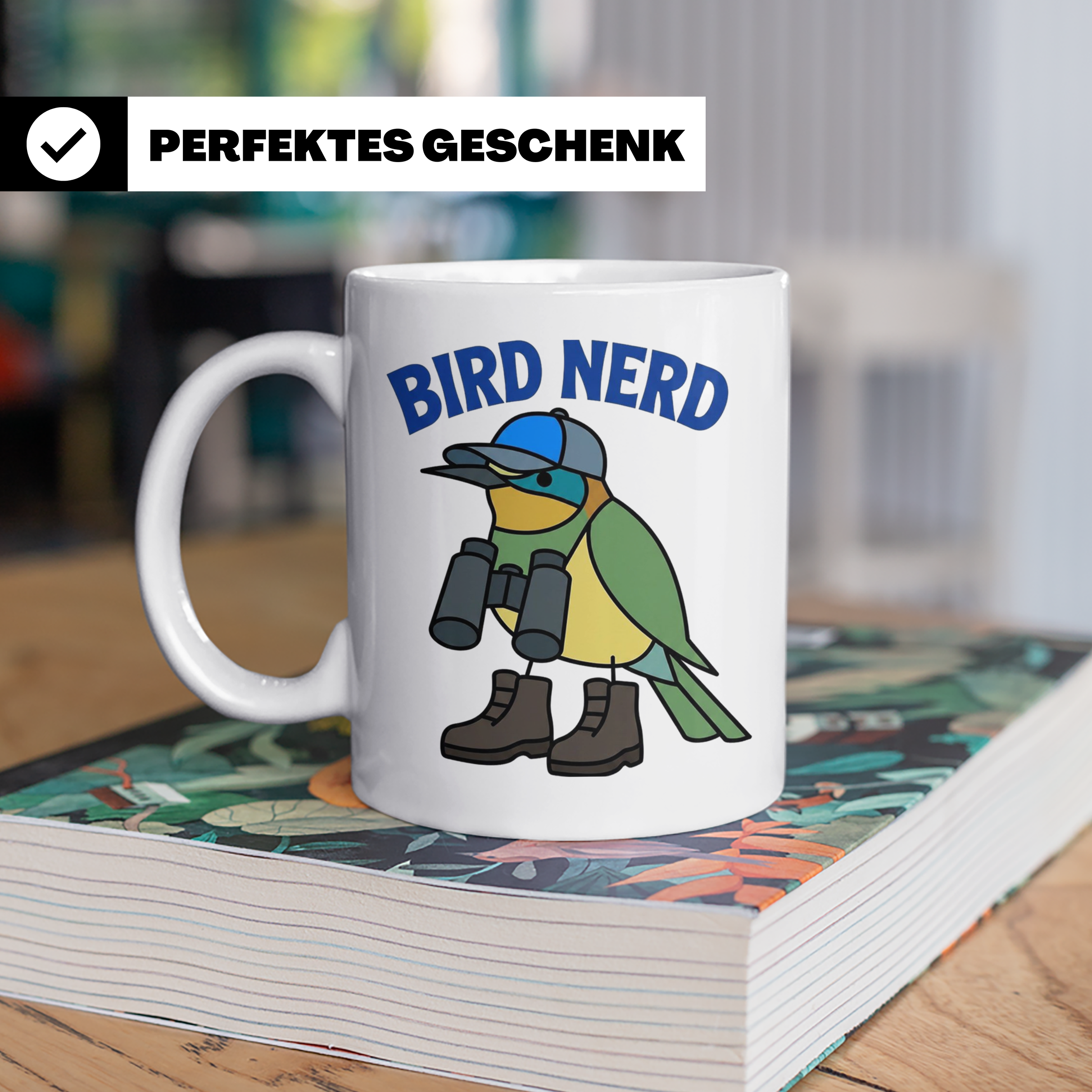 Bird Nerd Tasse für Vogelbeobachter, lustiges Birder Geschen – Weiß [farbe:weiß]