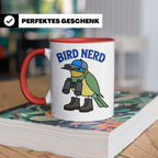 Bird Nerd Tasse für Vogelbeobachter, lustiges Birder Geschen – Rot [farbe:rot]