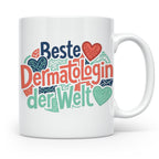 Dermatologin Tasse Beste Hautärztin der Welt Geschenk zum Ab – Weiß [farbe:weiß]