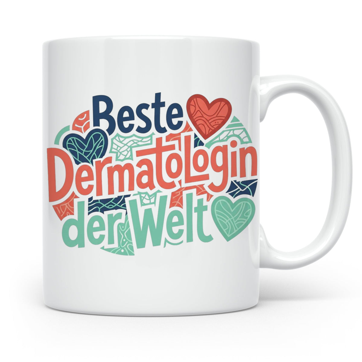 Dermatologin Tasse Beste Hautärztin der Welt Geschenk zum Ab – Weiß [farbe:weiß]