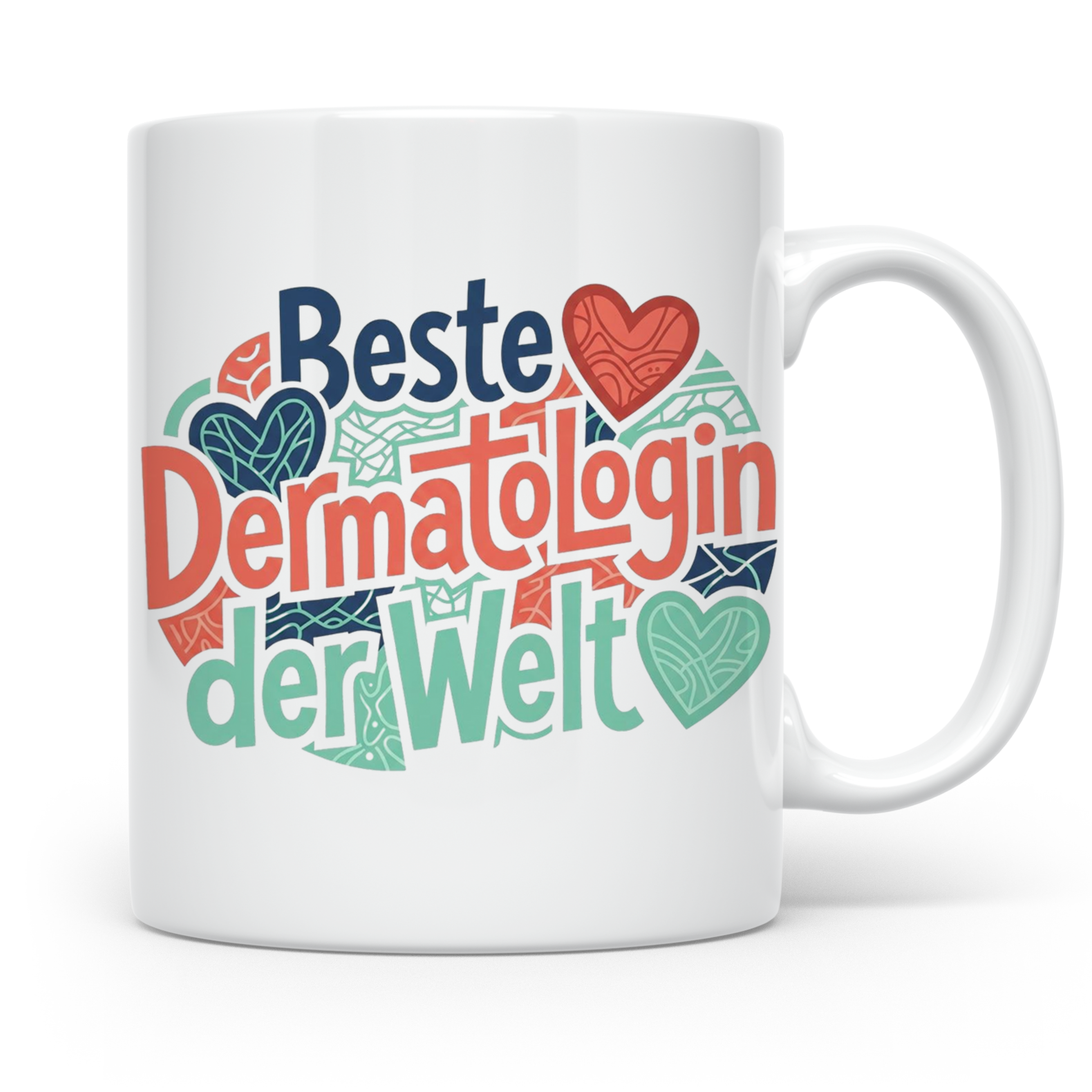Dermatologin Tasse Beste Hautärztin der Welt Geschenk zum Ab – Weiß [farbe:weiß]