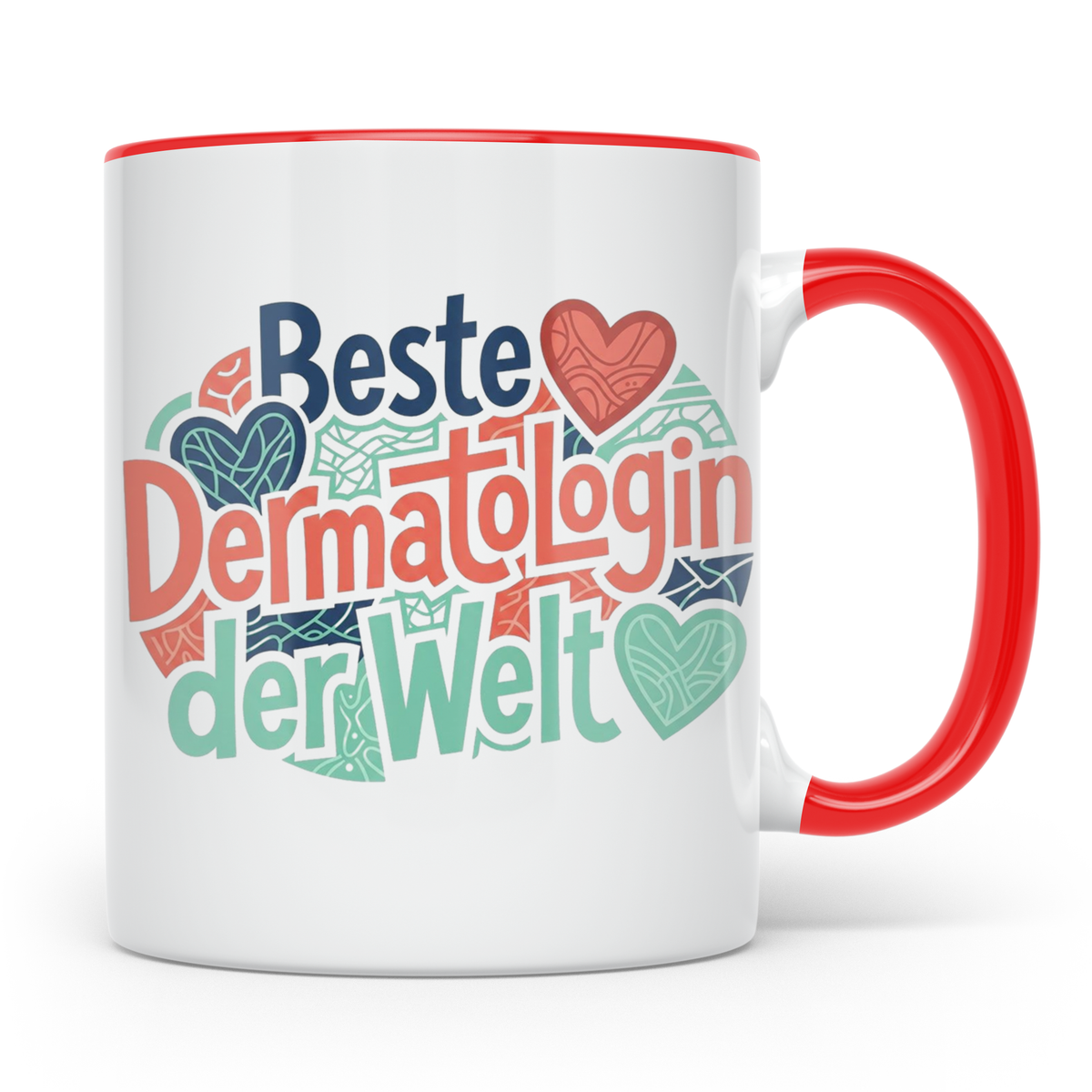 Dermatologin Tasse Beste Hautärztin der Welt Geschenk zum Ab – Rot [farbe:rot]