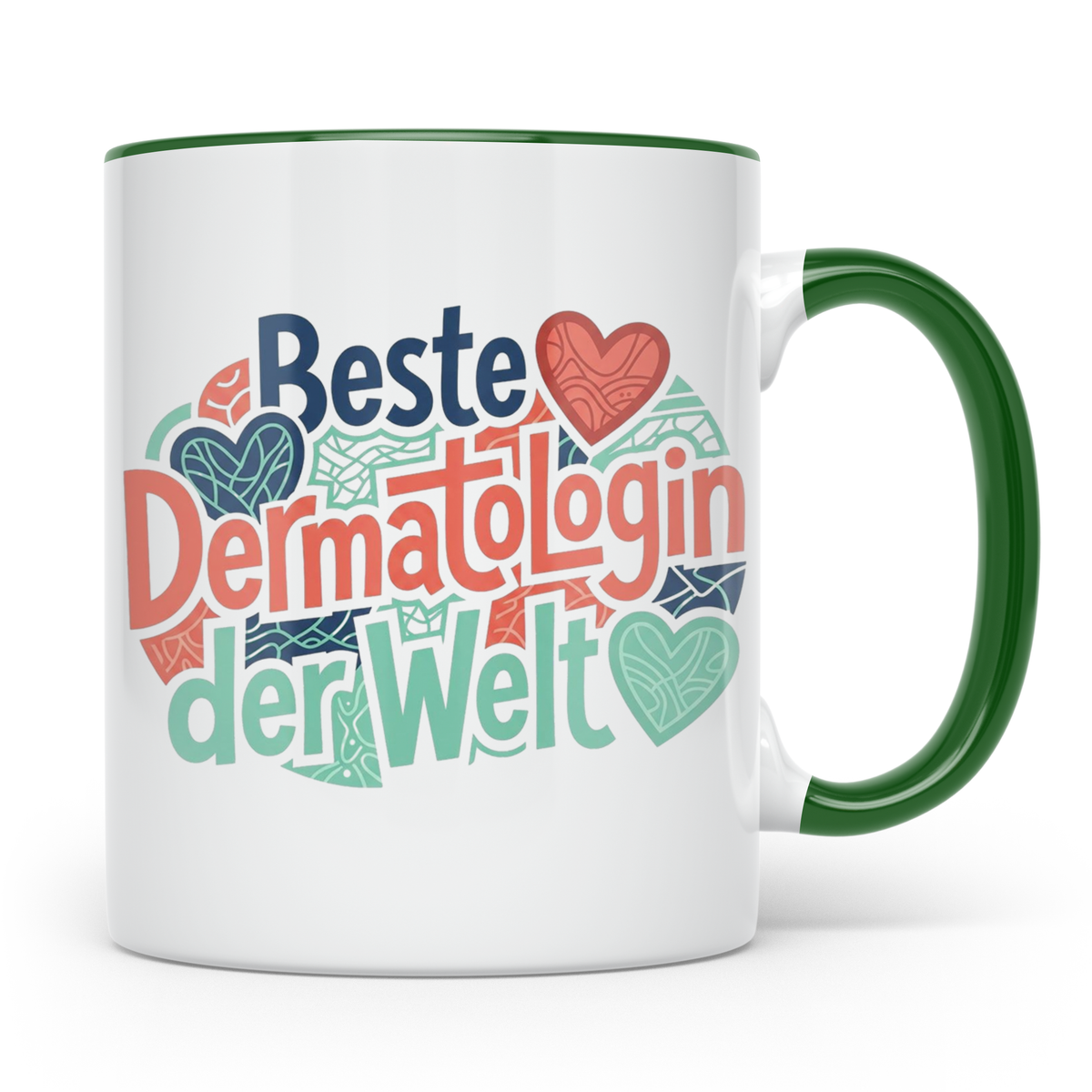 Dermatologin Tasse Beste Hautärztin der Welt Geschenk zum Ab – Grün [farbe:grün]