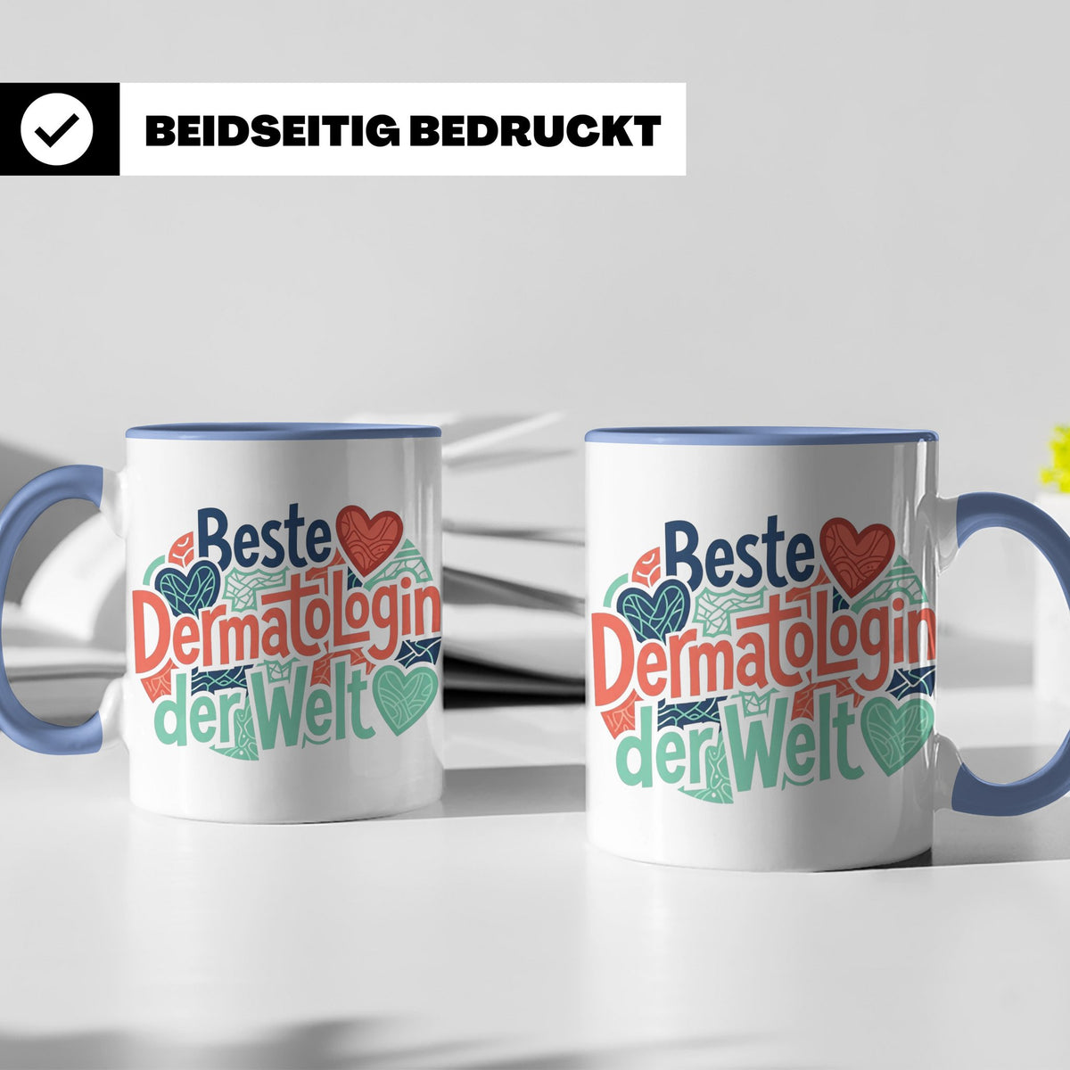 Dermatologin Tasse Beste Hautärztin der Welt Geschenk zum Ab – Blau [farbe:blau]