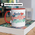 Dermatologin Tasse Beste Hautärztin der Welt Geschenk zum Ab – Rot [farbe:rot]