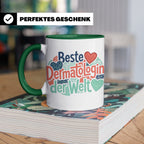 Dermatologin Tasse Beste Hautärztin der Welt Geschenk zum Ab – Grün [farbe:grün]