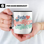 Dermatologin Tasse Beste Hautärztin der Welt Geschenk zum Ab – Schwarz [farbe:schwarz]