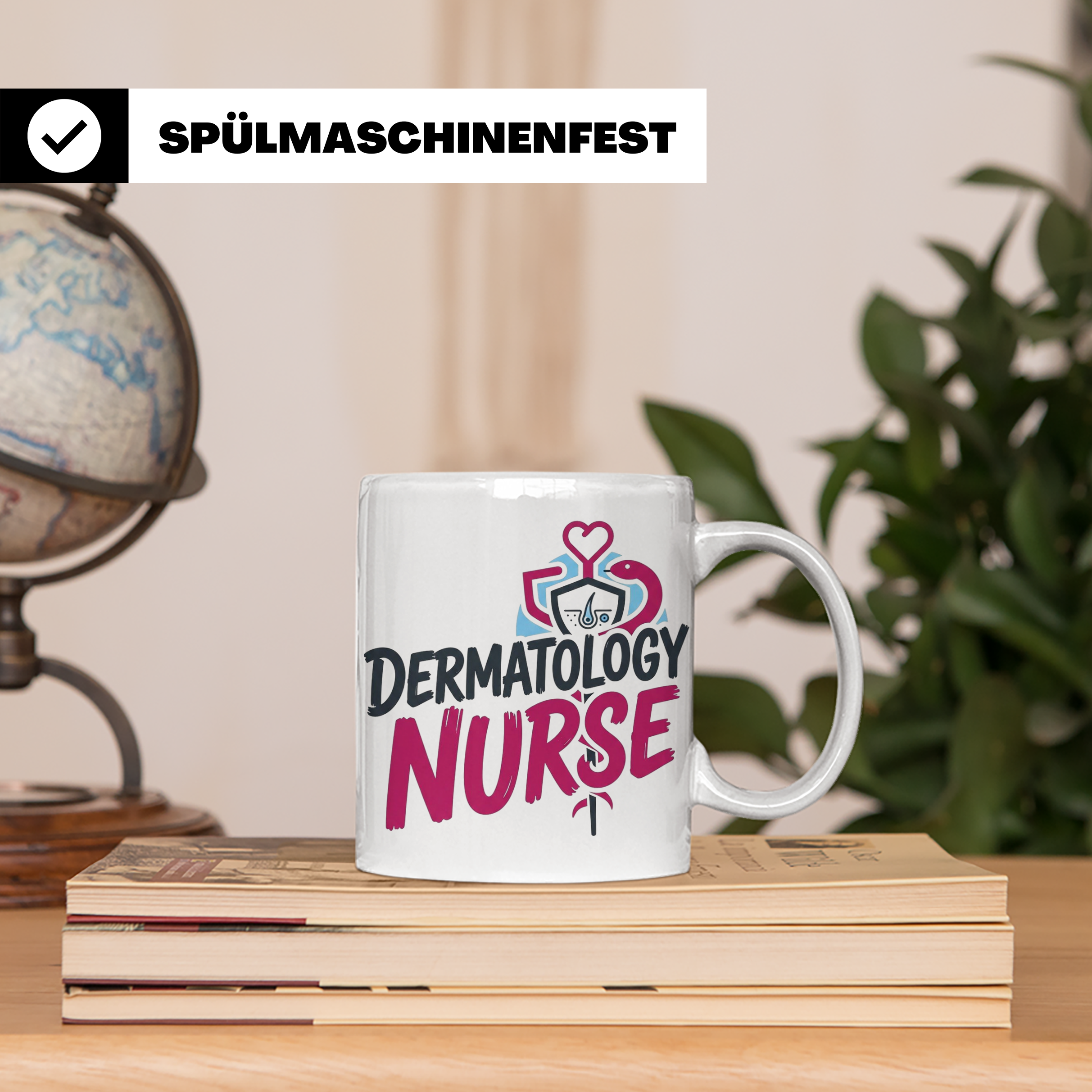 Dermatologie Krankenschwester Tasse Geschenk für Hautärztin  – Weiß [farbe:weiß]