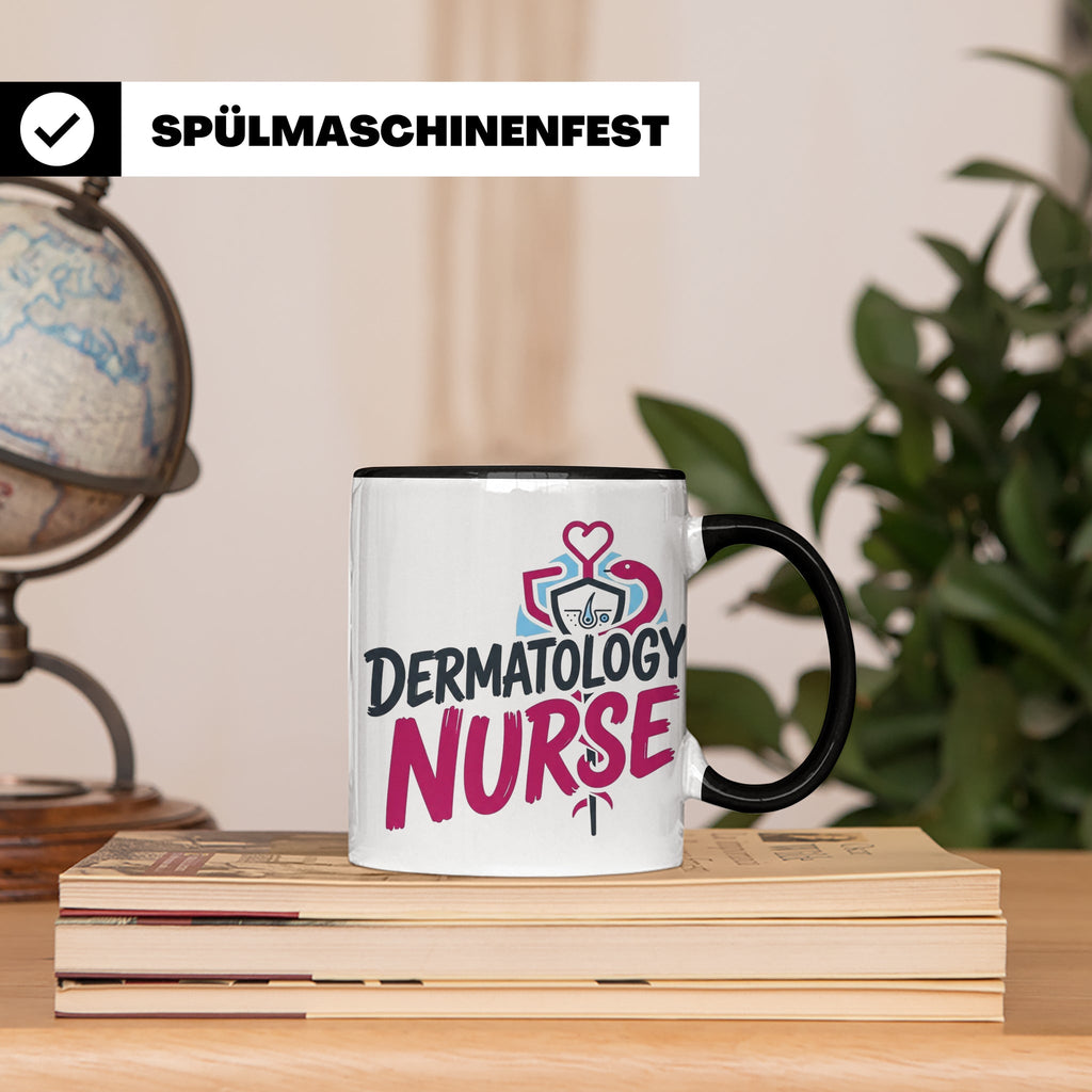 Dermatologie Krankenschwester Tasse Geschenk für Hautärztin  – Schwarz [farbe:schwarz]