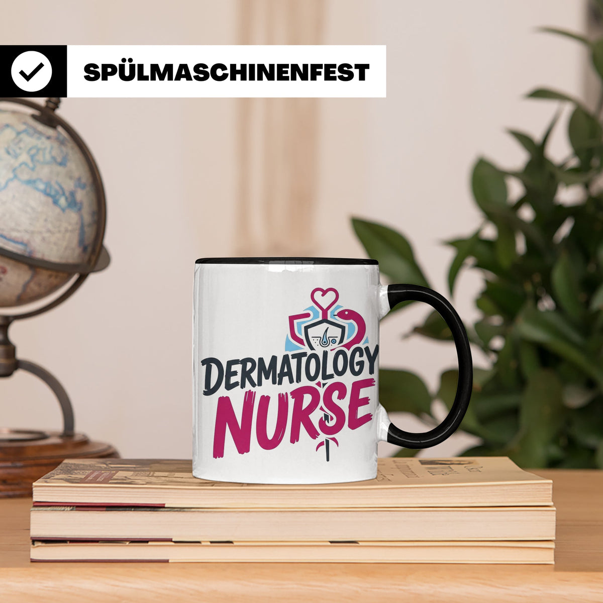 Dermatologie Krankenschwester Tasse Geschenk für Hautärztin  – Schwarz [farbe:schwarz]