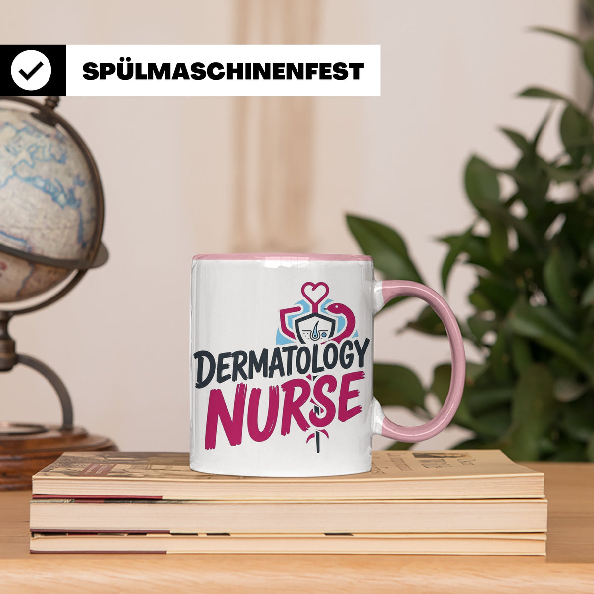 Dermatologie Krankenschwester Tasse Geschenk für Hautärztin  – Rosa [farbe:rosa]