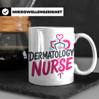 Dermatologie Krankenschwester Tasse Geschenk für Hautärztin  – Weiß [farbe:weiß]