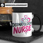 Dermatologie Krankenschwester Tasse Geschenk für Hautärztin  – Schwarz [farbe:schwarz]
