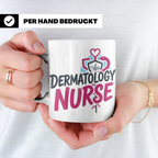 Dermatologie Krankenschwester Tasse Geschenk für Hautärztin  – Weiß [farbe:weiß]