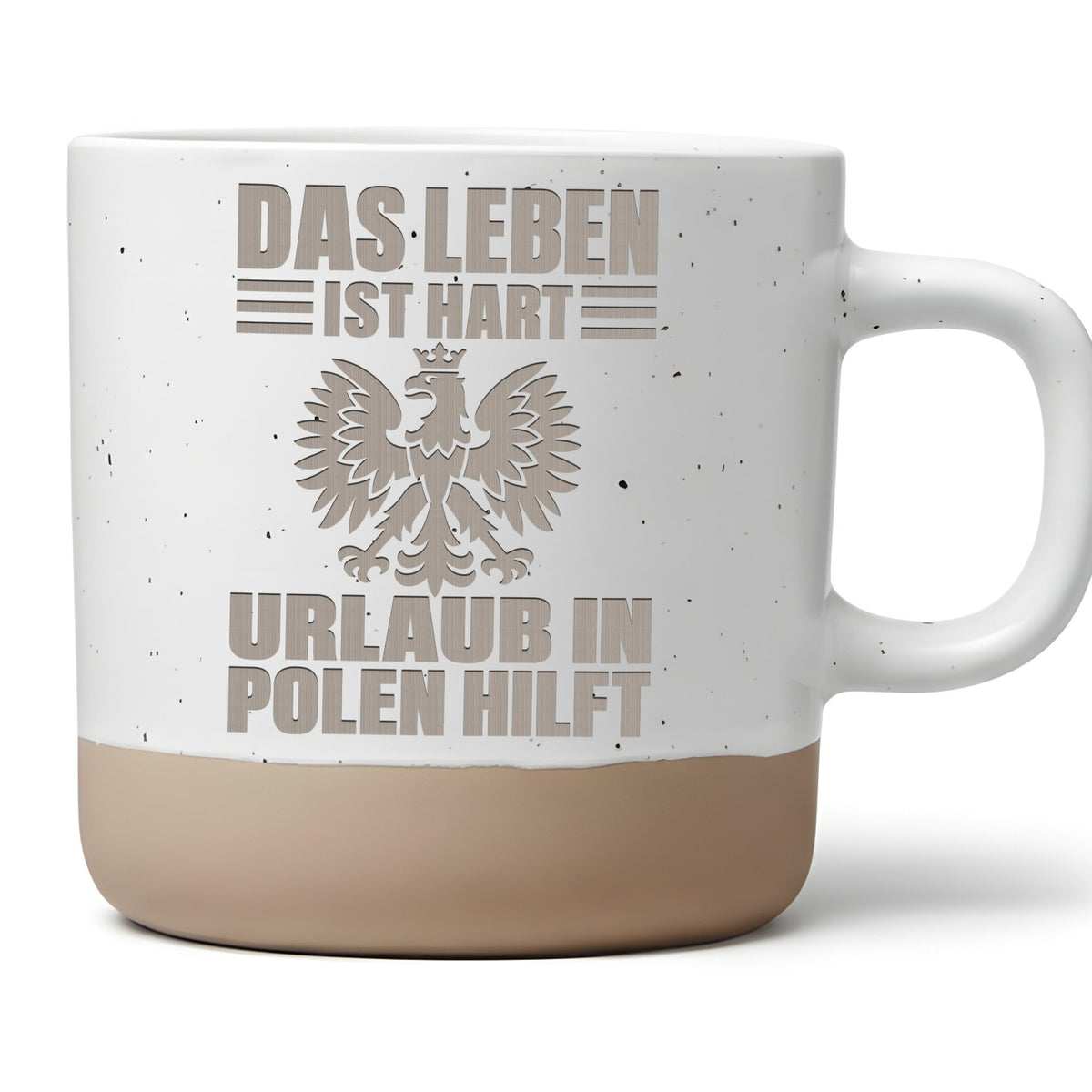 Polen Tasse Das Leben ist hart Urlaub hilft - Lustiges Geschenk für Po – Bild 1