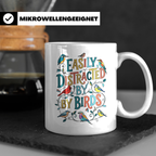 Vogelbeobachter Tasse Easily Distracted By Birds, Geschenk f – Weiß [farbe:weiß]