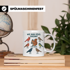 Vögel erkennen Tasse, lustiger 'Kein Vogel' Spruch mit Eichh – Weiß [farbe:weiß]