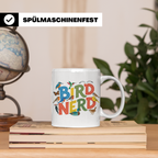 Bird Nerd Tasse für Vogelbeobachter & Ornithologen, lustiger – Weiß [farbe:weiß]