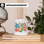 Bird Nerd Tasse für Vogelbeobachter & Ornithologen, lustiger – Rosa [farbe:rosa]