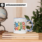 Bird Nerd Tasse für Vogelbeobachter & Ornithologen, lustiger – Blau [farbe:blau]